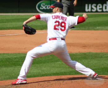  Chris Carpenter's stride  