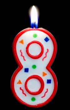 8 candles to blow out 8 candles to blow out